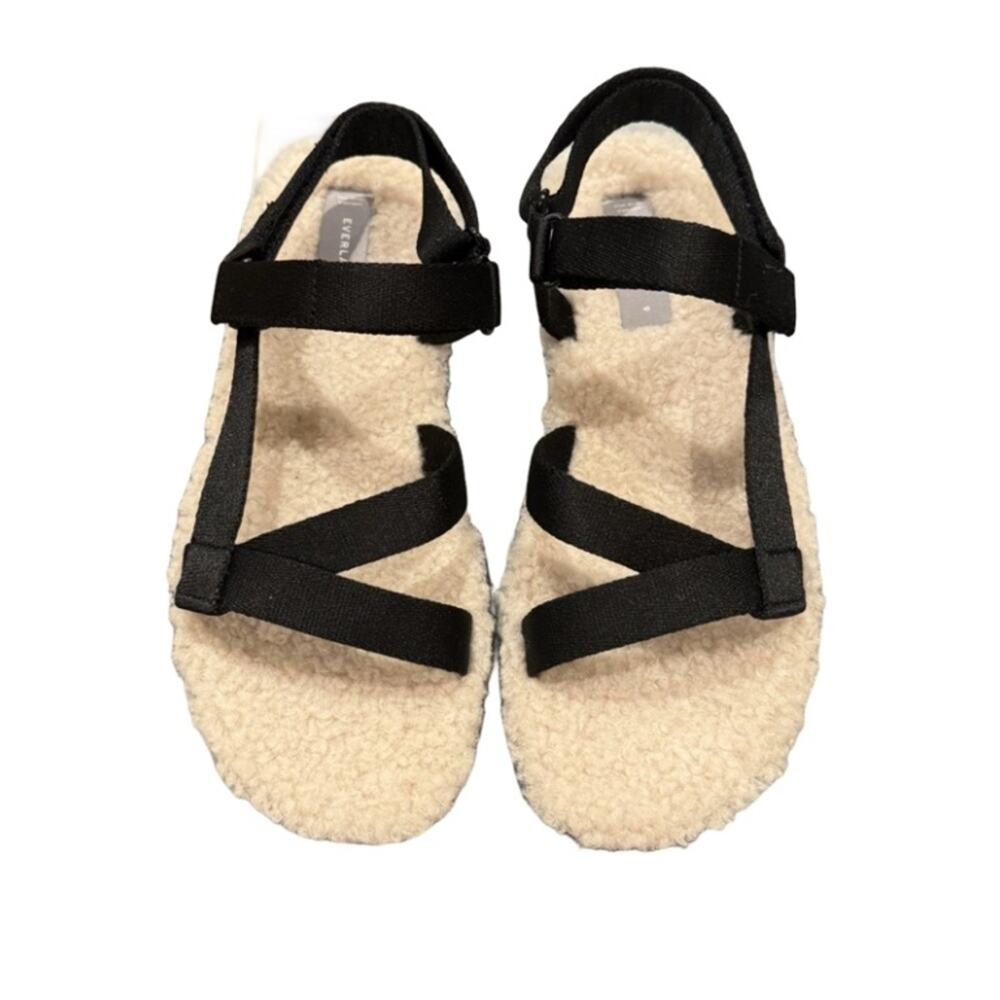 Everlane The ReNew Black Teddy Sport Sandal Sz 9